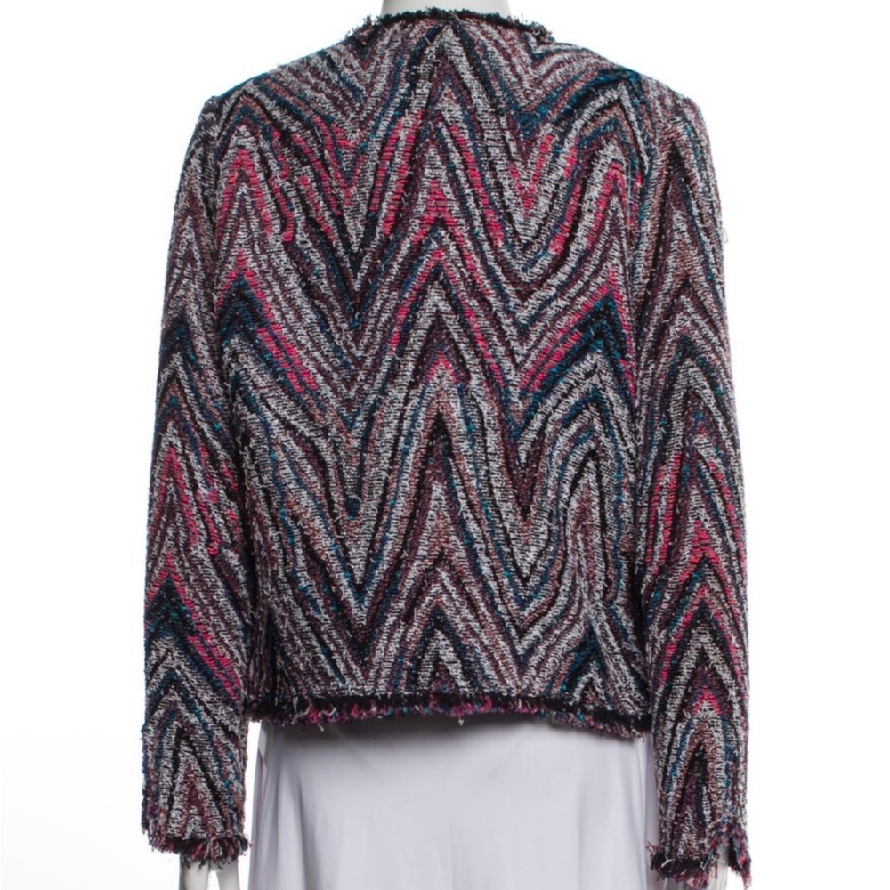 Iro Multicolor Chevron Pattern Jacket - Size 36 /… - image 3